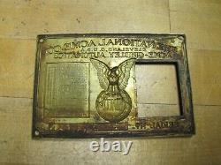 NATIONAL ACME Co CLEVELAND O USA NAMCO Old Advertising Nameplate Sign Plaque