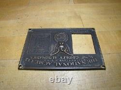 NATIONAL ACME Co CLEVELAND O USA NAMCO Old Advertising Nameplate Sign Plaque