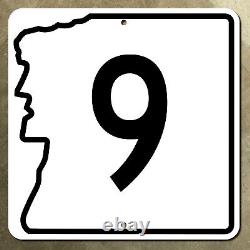 New Hampshire state route 9 highway road sign Old Man of the Mountain 1983 12
