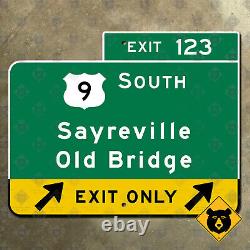 New Jersey parkway exit 114 Sayreville Old Bridge highway road sign Garden 20x16