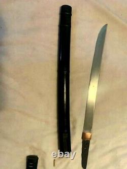 Nihonto Japanese Samarai Sword Wakizashi Tamahagane Old Antique Katana Signed
