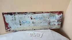 No Admission Office Antique Vintage Old Advt Tin Enamel Porcelain Sign Board G97