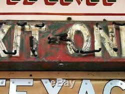 OLD EXIT ONLY Sign Vintage NEON Antique PATINA Garage Mancave HoT RaT RoD WOW