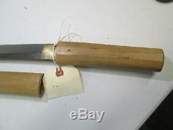 OLD JAPANESE SAMURAI wakisashi SWORD IN SHIRASAYA SIGNED KANETANE WIDE BLADE #S7