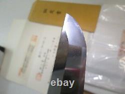 OLD JAPANESE SAMURAI wakisashi SWORD IN SHIRSAYA SIGNED WITH NBTHK PAPERS MINTY