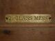 Old Original Rare 2nd Class Mess Brass Sign Navy Ship Nautical Vintage Antique