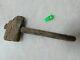 Old Vtg Antique Primitive Wood Mallet Hammer Tool Carpentry 18th