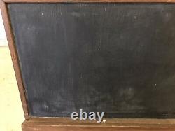 Old 39 x 36 stand up vtg chalkboard sign school wood As Is Americana Standing