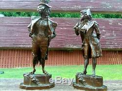 Old Antique Franz Bergman Cold Painted Bronze Statues Signed Rare