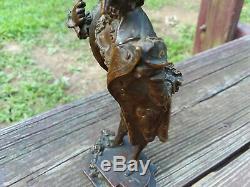 Old Antique Franz Bergman Cold Painted Bronze Statues Signed Rare