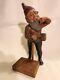 Old Antique German Terracotta Garden Gnome Signed Bb Bernhard Bloch 9