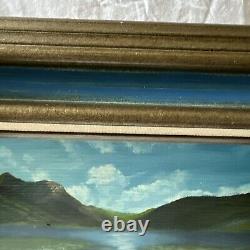 Old Antique OIL PAINTING Mountain Daisies Alice Grimmer 1986 Sign Canvas Framed
