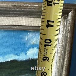 Old Antique OIL PAINTING Mountain Daisies Alice Grimmer 1986 Sign Canvas Framed