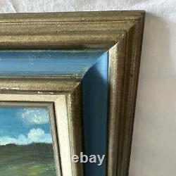 Old Antique OIL PAINTING Mountain Daisies Alice Grimmer 1986 Sign Canvas Framed