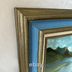 Old Antique OIL PAINTING Mountain Daisies Alice Grimmer 1986 Sign Canvas Framed