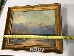 Old Antique Oil Painting California Plein Air Landscape Margaret Carlstedt