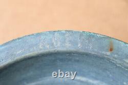 Old Antique Primitive Hand Wrought Plates Bowls Cookware Kitchenware Signed 19th