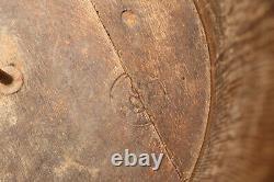 Old Antique Primitive Wooden Barrel Royal Bucket Basket Keg Dated Early 20th