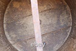 Old Antique Primitive Wooden Wood Barrel Keg Pail Cask Royal Bucket Marked 1927