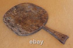 Old Antique Primitive Wooden Wood Bread Board Dough Plate Shovel Scoop XIX-XX