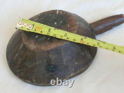 Old Antique Primitive Wooden Wood Plate Meal Bowl Dish Cup Tray Rustic 1800's