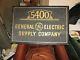 Old Antique Sign Genral Electric Supply Company Hand Made