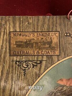 Old Antique Sign Nunnally Engineer Overalls Workwear Vintage Selma Al Meek