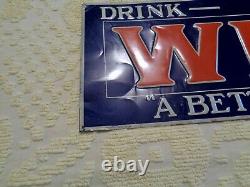 Old Antique Vintage ORIGINAL 1928- 1935 Whiz Soda Tacker Tin Sign NOT take a