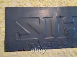 Old Antique Vintage ORIGINAL 1928- 1935 Whiz Soda Tacker Tin Sign NOT take a