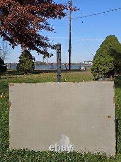 Old Antique Vtg EAGLE SCOUTS TROOP 10 B. S. A. Hand Painted Metal Sign 16 X 24