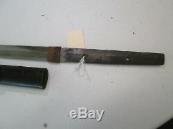 Old Blade Japanese Samurai Katana Sword Signed Kawachi No Kami Kunesuke #l36
