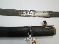 Old Blade Japanese Samurai Katana Sword Signed Yoshimune Active Temper Line#z369
