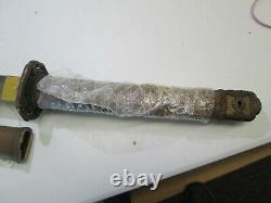 Old Blade Nobutosh Signed Great Ww2 Japanese Samurai Katana Sword & Scabbard #rb