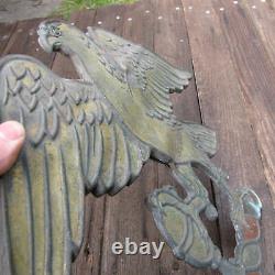 Old Brass Eagle Sign / Plaque