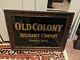 Old Colony Gold Leaf Insurance Sign Antique Collectable Hand Painted Buy It Now