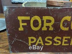 Old Double Sided Metal Sign