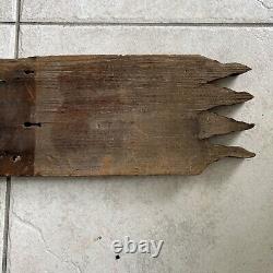 Old Folk Art Wooden Sign Gundling England America Old Rustic Primative sign