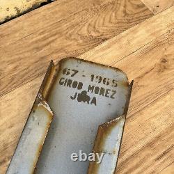 Old French Street Enameled Sign Plaque LES FORETS vintage 1904242