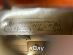 Old French Violin'' CHENANTAIS & LE LYONNAIS'' hand-signed & branded