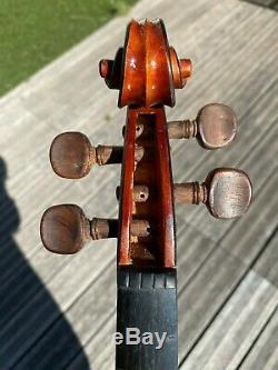 Old French Violin labelled'' COLLIN MEZIN'' signed 1932 excellent condition
