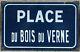 Old French Enamel Street Sign Plaque Bois Du Verne Montceau Les Mines Burgundy