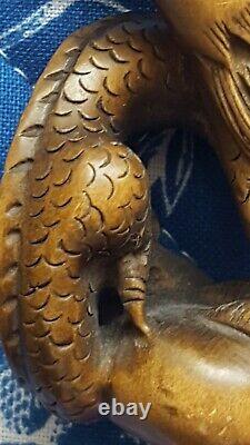 Old Japanese Netsuke Dragon. Signed Tamaishi