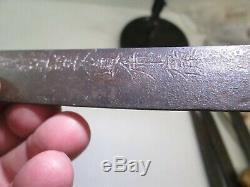 Old Japanese Samurai Sword In Shirasaya Signed Old Hand Forged Blade #s86
