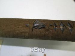 Old Japanese Samurai Sword Signed & Dated Special Order With Scabbard #l71