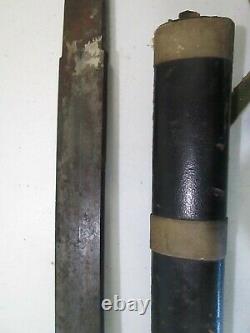 Old Japanese Samurai Sword Signed With Unscabbard Old Long Blade 28.25 #pd