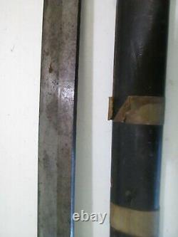 Old Japanese Samurai Sword Signed With Unscabbard Old Long Blade 28.25 #pd