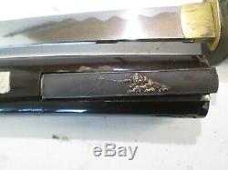 Old Japanese Samurai Wakisashi Sword Signed Kanemoto Kozuka Knife Hi Quality