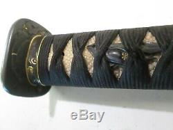 Old Japanese Samurai Wakisashi Sword Signed Kanemoto Kozuka Knife Hi Quality