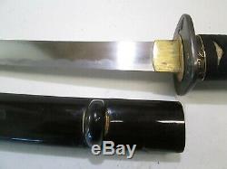 Old Japanese Samurai Wakisashi Sword Signed Kanemoto Kozuka Knife Hi Quality