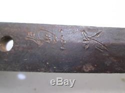 Old Koto Japanese Officers Sword With Scabbard Big Tip Signed Kanetsugu #l42